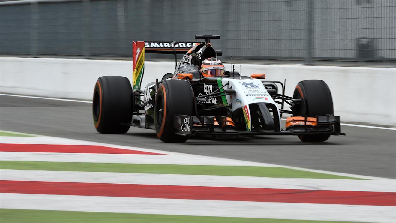 Nico Hulkenberg (GER) Force India VJM07. Formula One World Championship, Rd13, Italian Grand Prix, Monza, Italy, Practice, Friday, 5 September 2014