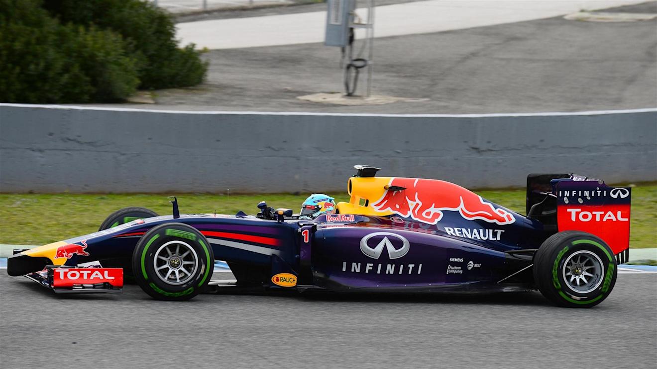 Sebastian Vettel (GER) Red Bull Racing RB10. Formula One Testing, Jerez, Spain, Day One, Tuesday, 28 January 2014