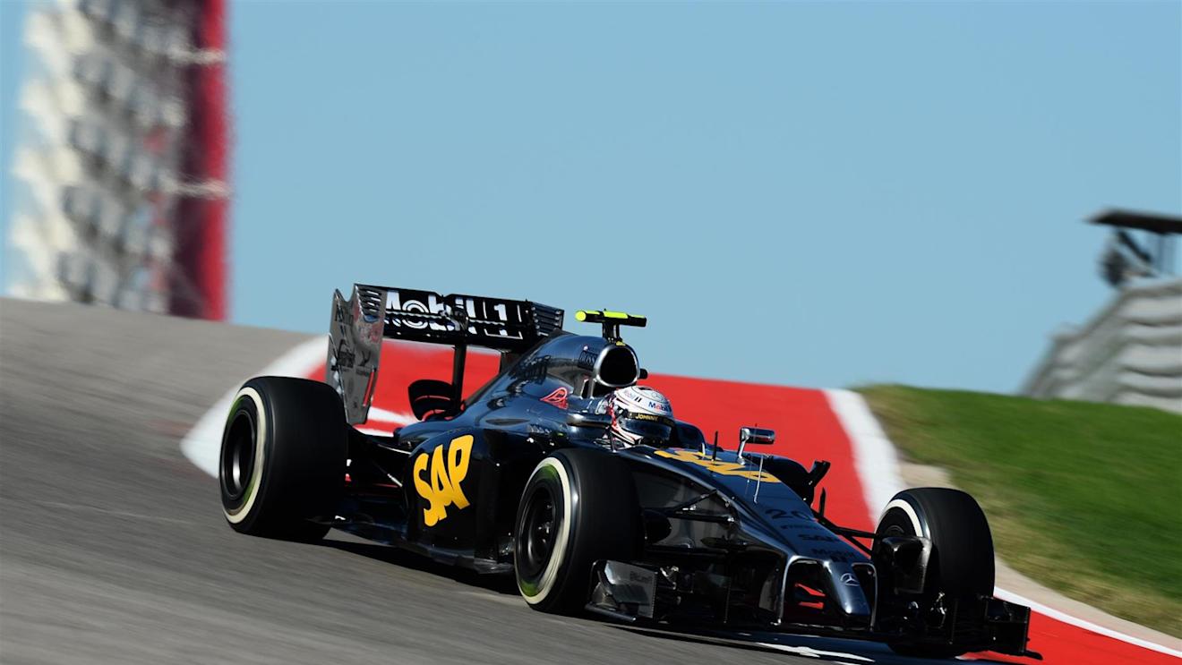 Kevin Magnussen (DEN) McLaren MP4-29. Formula One World Championship, Rd17, United States Grand Prix, Practice, Austin, Texas, USA, Friday, 31 October 2014
