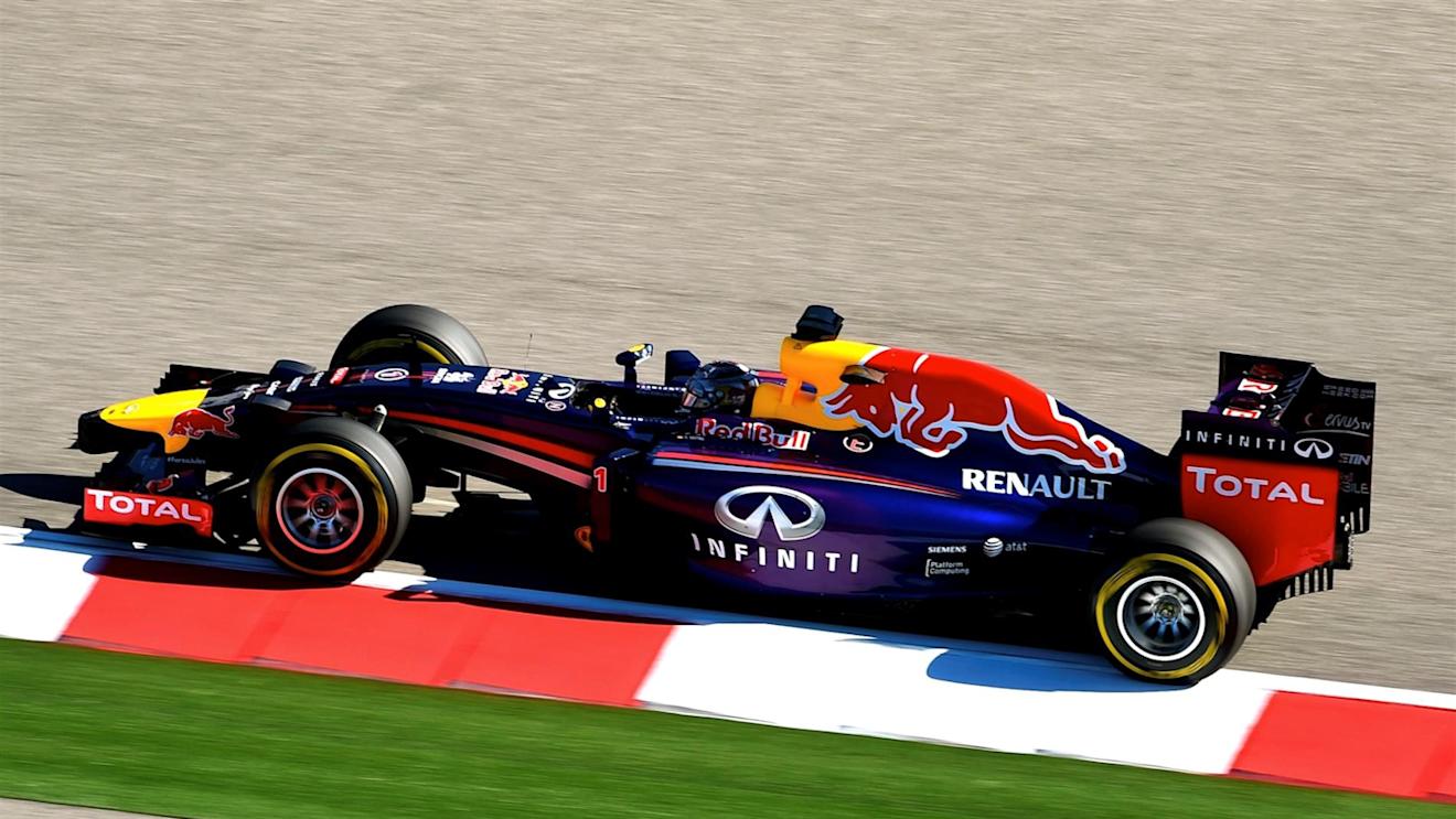 Sebastian Vettel (GER) Red Bull Racing RB10. Formula One World Championship, Rd17, United States Grand Prix, Practice, Austin, Texas, USA, Friday, 31 October 2014