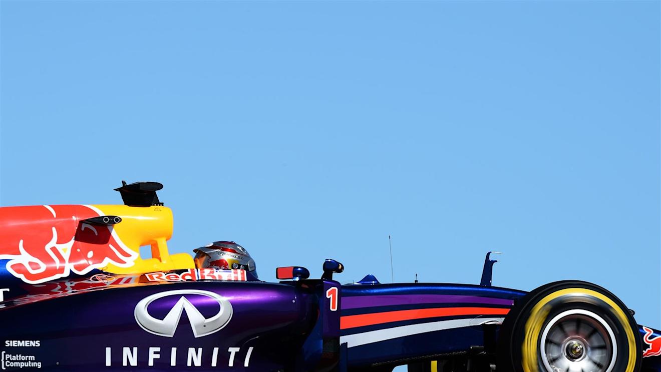 Sebastian Vettel (GER) Red Bull Racing RB10. Formula One World Championship, Rd17, United States Grand Prix, Practice, Austin, Texas, USA, Friday, 31 October 2014