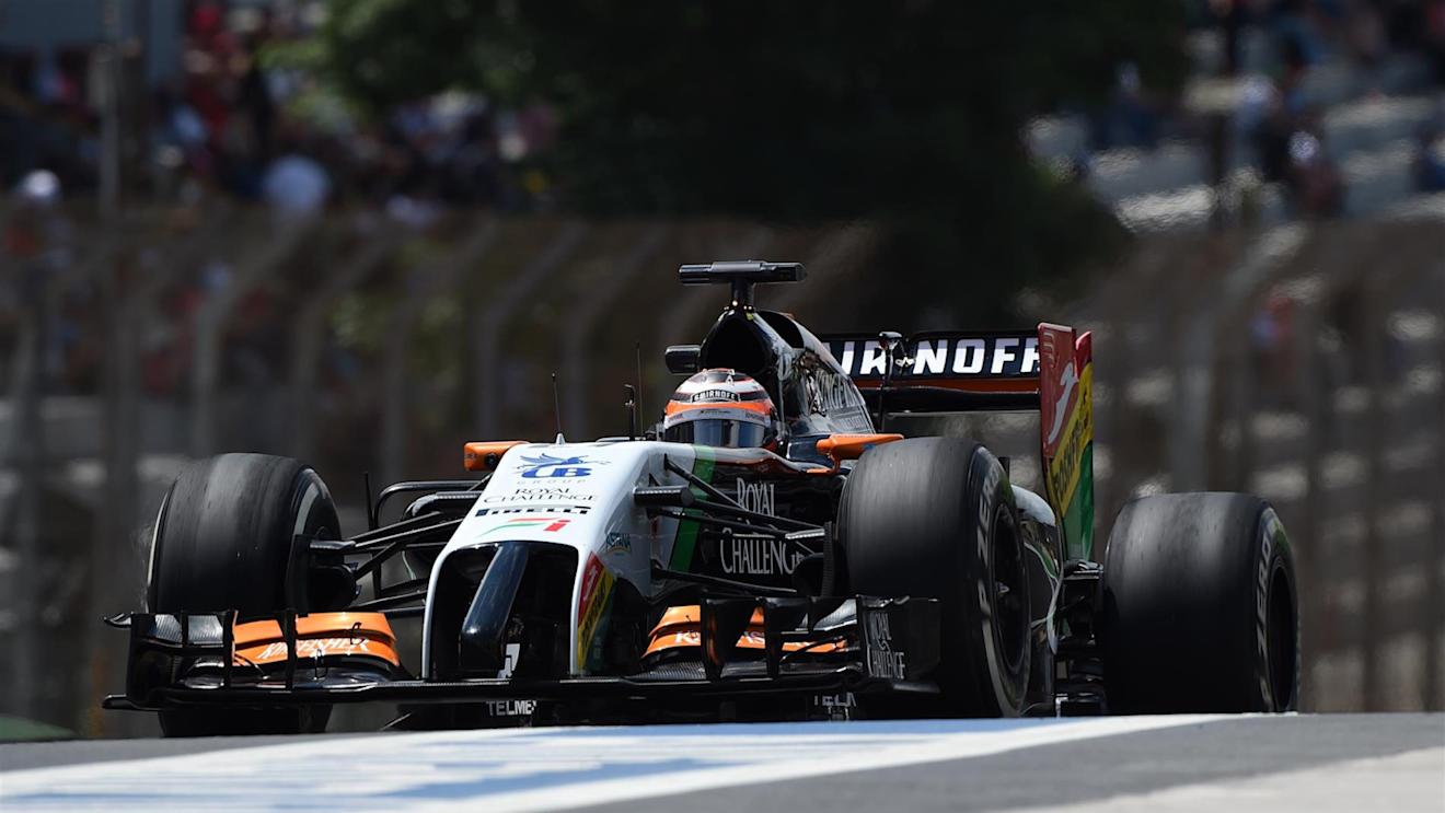 Nico Hulkenberg (GER) Force India VJM07. Formula One World Championship, Rd18, Brazilian Grand Prix, Practice, Sao Paulo, Brazil, Friday, 7 November 2014