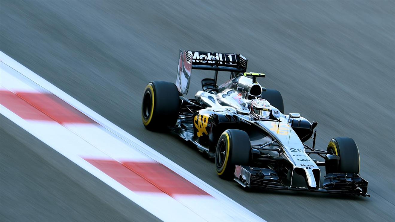 Kevin Magnussen (DEN) McLaren MP4-29. Formula One World Championship, Rd19, Abu Dhabi Grand Prix, Practice, Yas Marina Circuit, Abu Dhabi, UAE, Friday, 21 November 2014