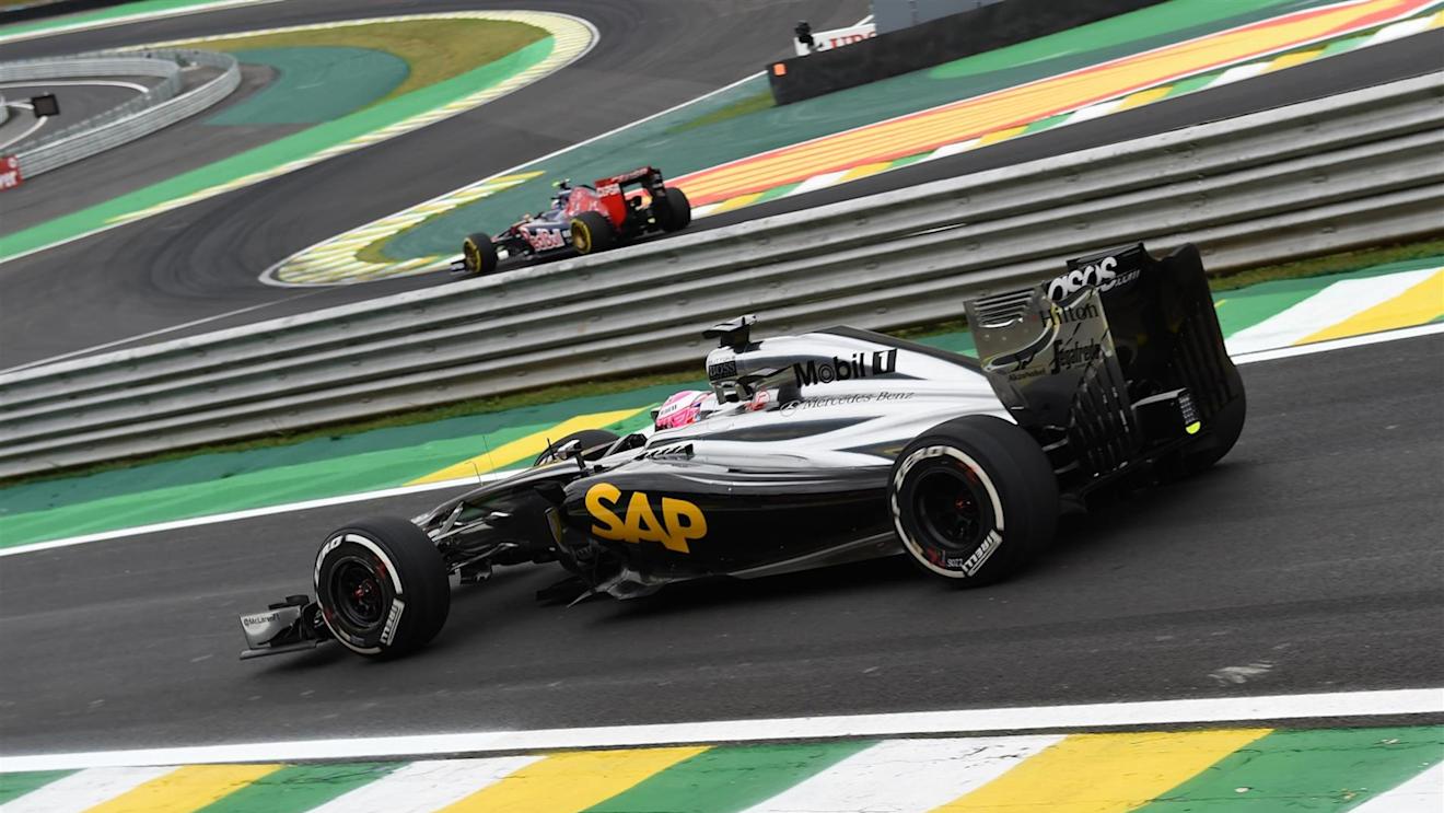 Jenson Button (GBR) McLaren MP4-29. Formula One World Championship, Rd18, Brazilian Grand Prix, Qualifying, Sao Paulo, Brazil, Saturday, 8 November 2014
