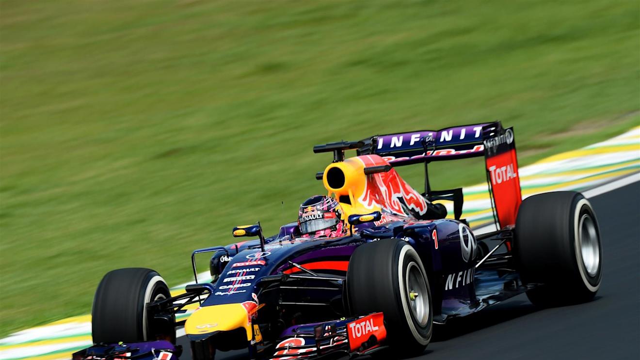 Sebastian Vettel (GER) Red Bull Racing RB10. Formula One World Championship, Rd18, Brazilian Grand Prix, Practice, Sao Paulo, Brazil, Friday, 7 November 2014