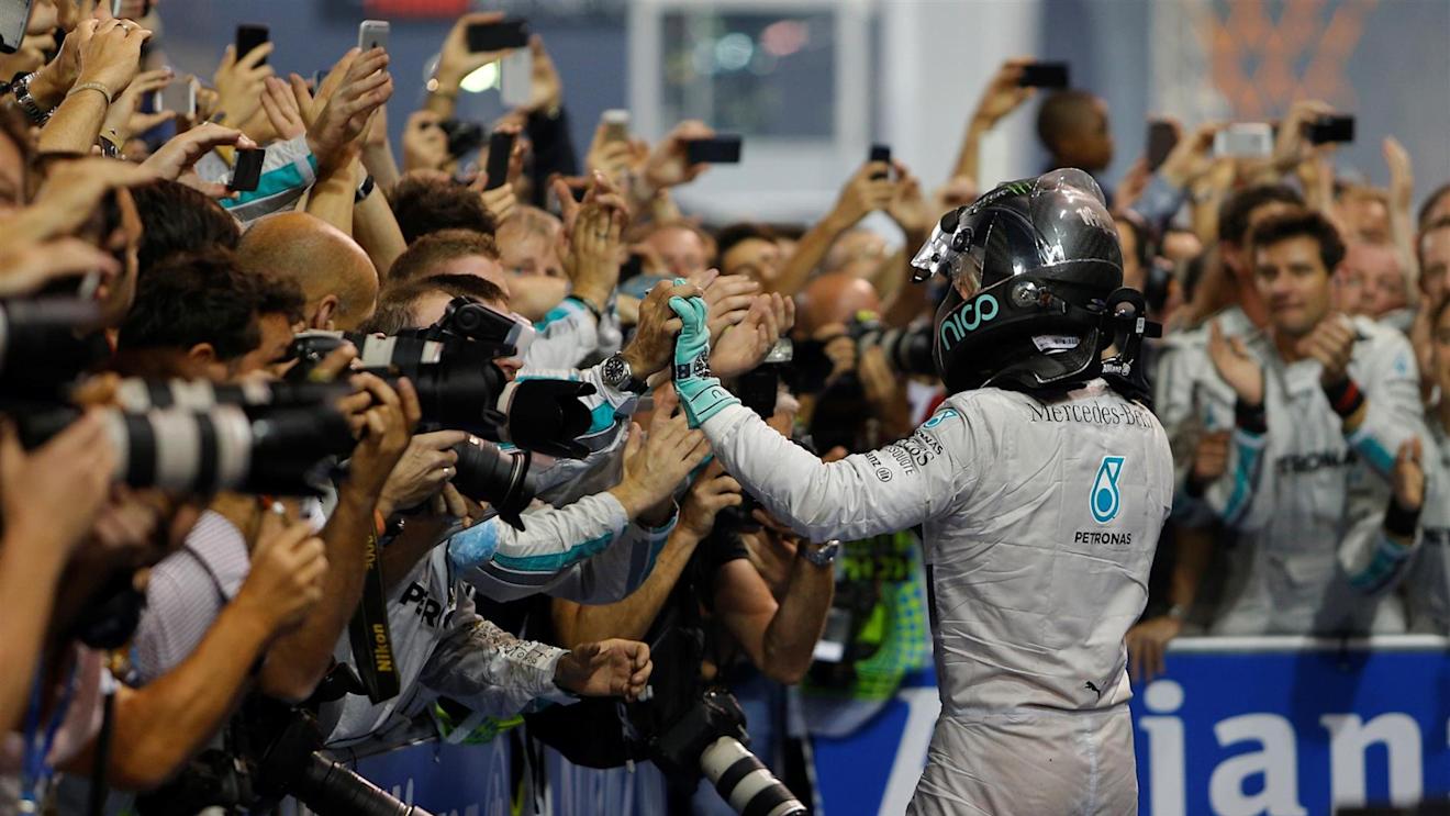 Nico Rosberg (GER) Mercedes AMG F1 in parc ferme. Formula One World Championship, Rd19, Abu Dhabi Grand Prix, Race, Yas Marina Circuit, Abu Dhabi, UAE, Sunday, 23 November 2014