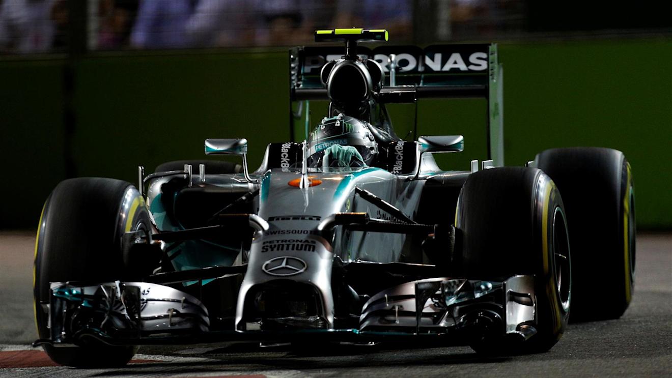 Nico Rosberg (GER) Mercedes AMG F1 W05. Formula One World Championship, Rd14, Singapore Grand Prix, Marina Bay Street Circuit, Singapore, Practice, Friday, 19 September 2014