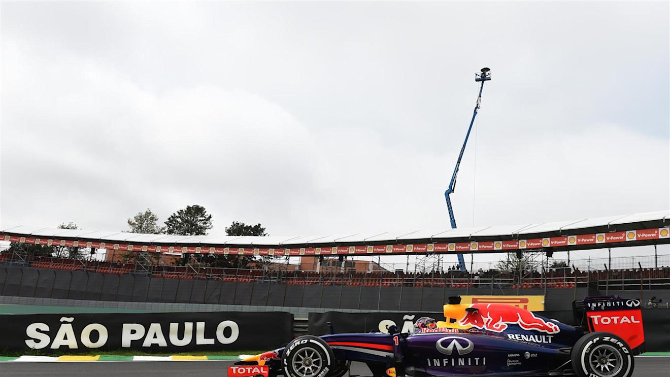 Sebastian Vettel (GER) Red Bull Racing RB10. Formula One World Championship, Rd18, Brazilian Grand Prix, Practice, Sao Paulo, Brazil, Friday, 7 November 2014