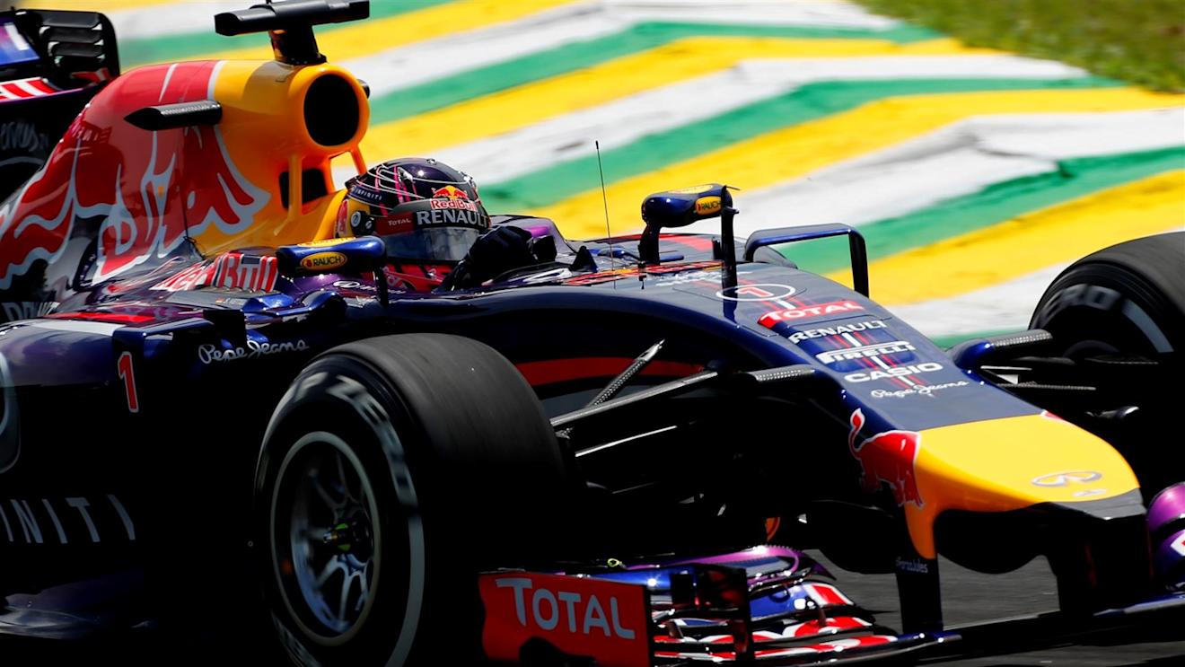 Sebastian Vettel (GER) Red Bull Racing RB10. Formula One World Championship, Rd18, Brazilian Grand Prix, Practice, Sao Paulo, Brazil, Friday, 7 November 2014