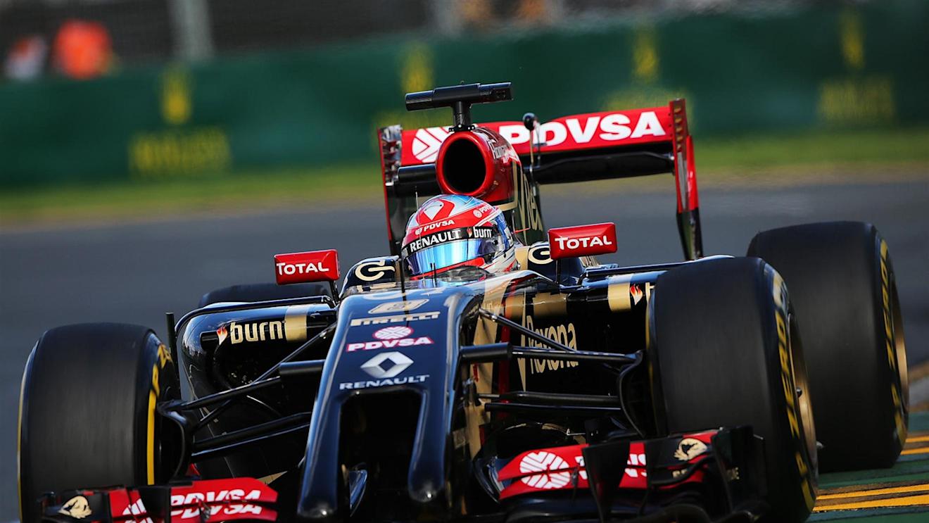 Romain Grosjean (FRA) Lotus E22. Formula One World Championship, Rd1, Australian Grand Prix, Race, Albert Park, Melbourne, Australia, Sunday, 16 March 2014