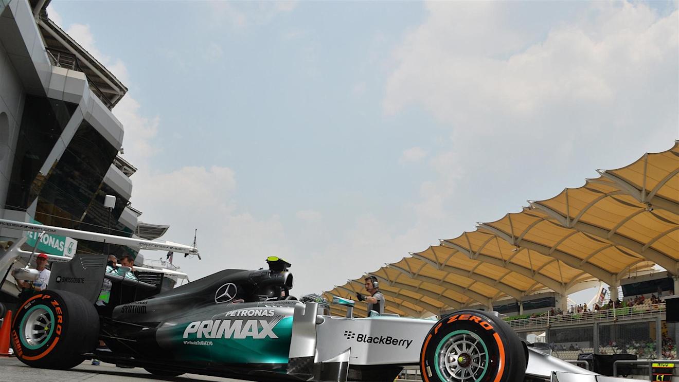 Nico Rosberg (GER) Mercedes AMG F1 W05. Formula One World Championship, Rd2, Malaysian Grand Prix, Practice, Sepang, Malaysia, Friday, 28 March 2014