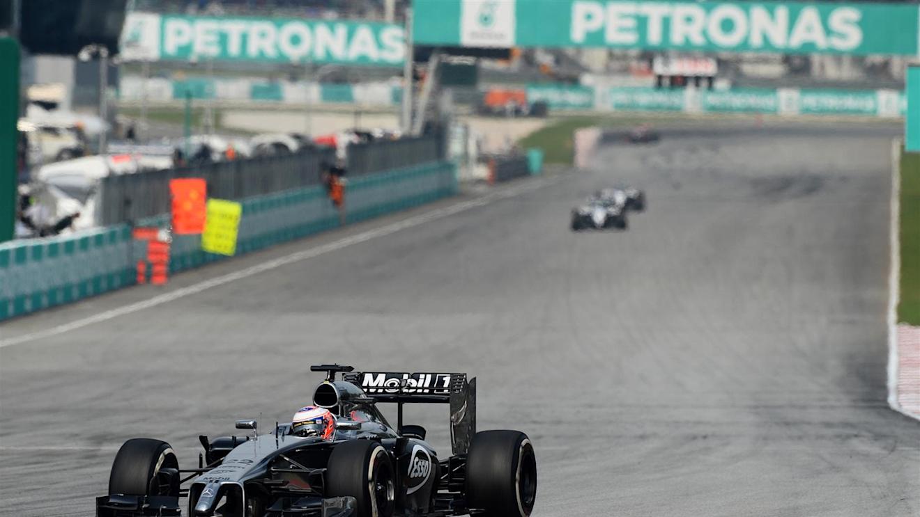 Jenson Button (GBR) McLaren MP4-29. Formula One World Championship, Rd2, Malaysian Grand Prix, Race, Sepang, Malaysia, Sunday, 30 March 2014