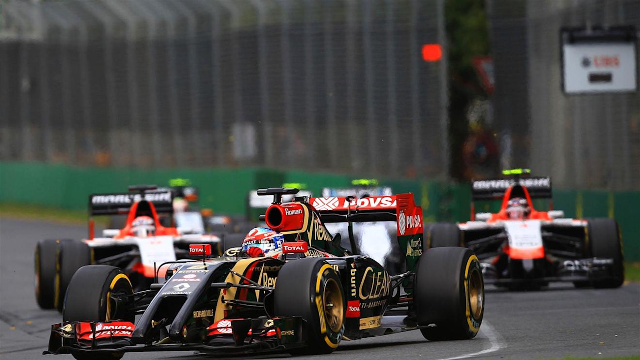Romain Grosjean (FRA) Lotus E22. Formula One World Championship, Rd1, Australian Grand Prix, Race, Albert Park, Melbourne, Australia, Sunday, 16 March 2014
