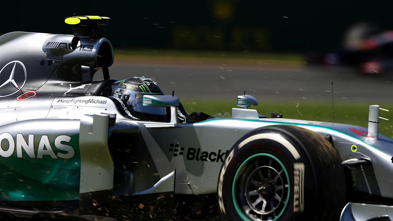 Nico Rosberg (GER) Mercedes AMG F1 W05 goes off track. Formula One World Championship, Rd1, Australian Grand Prix, Practice, Albert Park, Melbourne, Australia, Friday, 14 March 2014