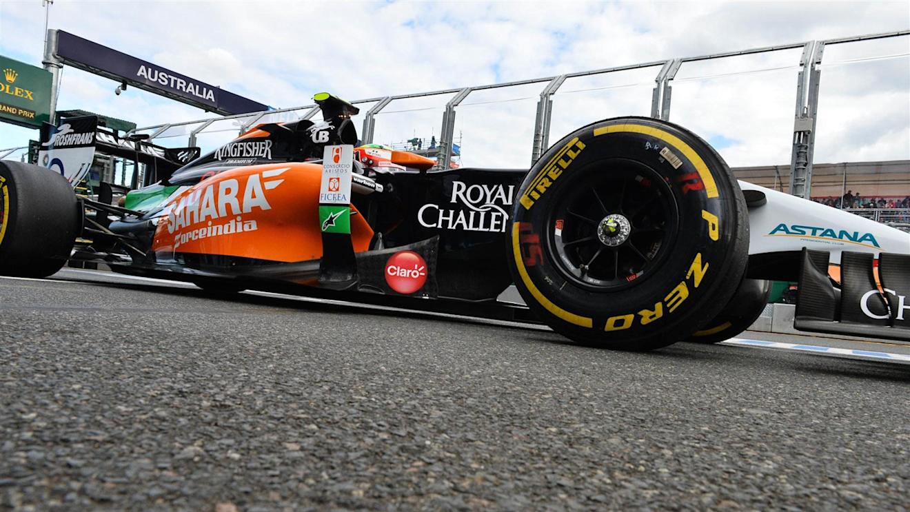 Sergio Perez (MEX) Force India VJM07. Formula One World Championship, Rd1, Australian Grand Prix, Race, Albert Park, Melbourne, Australia, Sunday, 16 March 2014
