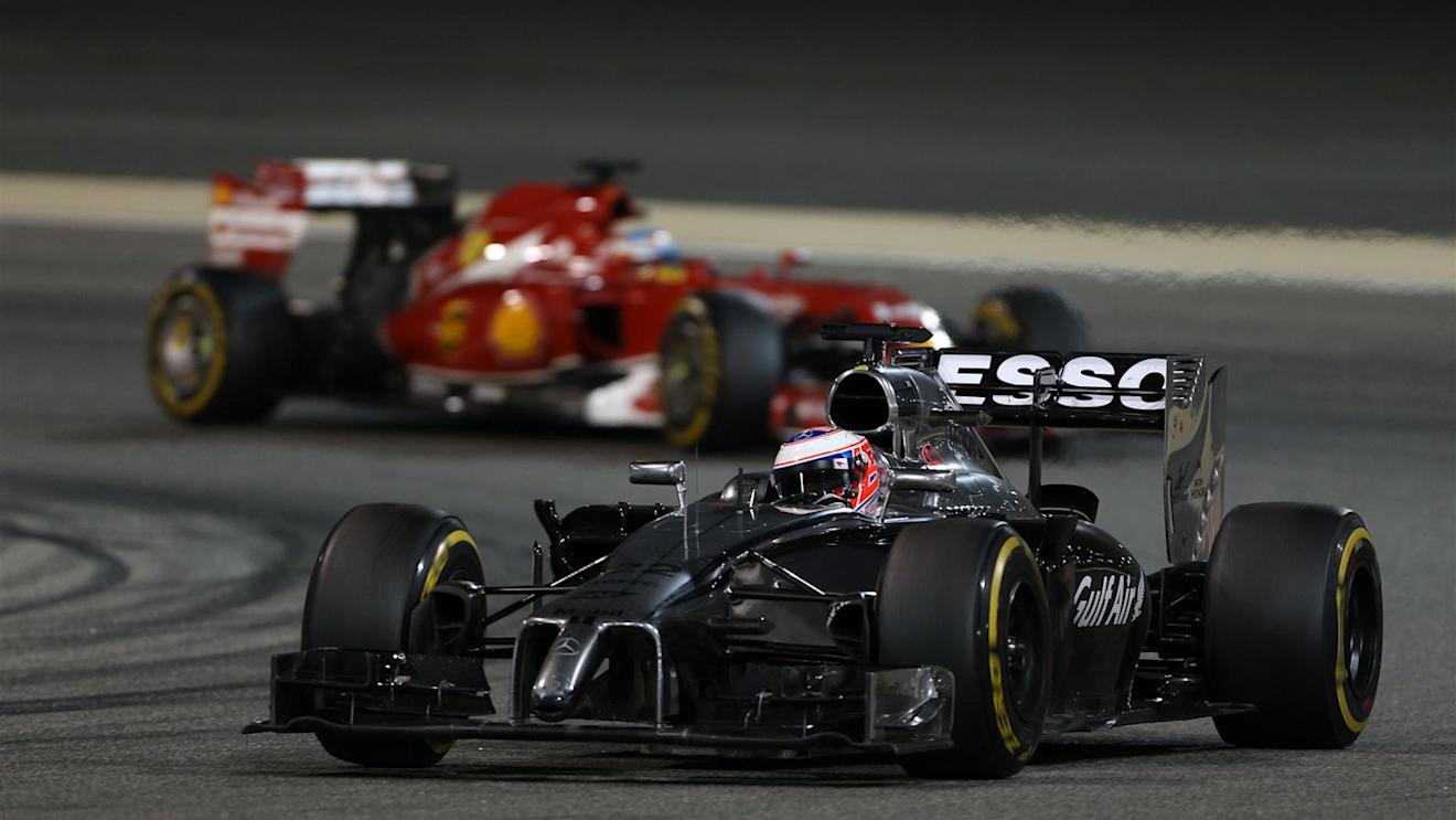 Jenson Button (GBR) McLaren MP4-29. Formula One World Championship, Rd3, Bahrain Grand Prix, Race, Bahrain International Circuit, Sakhir, Bahrain, Sunday, 6 April 2014