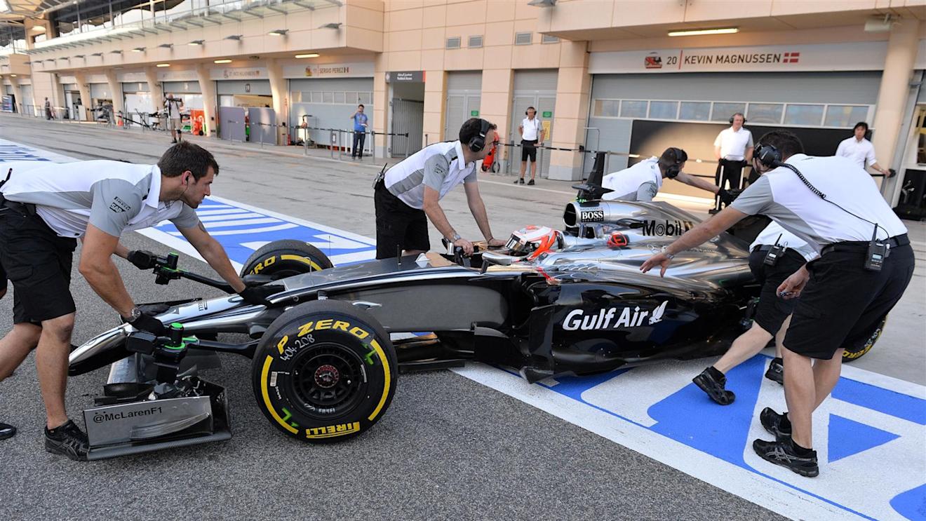 Kevin Magnussen (DEN) McLaren MP4-29. Formula One Testing, Day One, Bahrain International Circuit, Sakhir, Bahrain, Tuesday, 8 April 2014