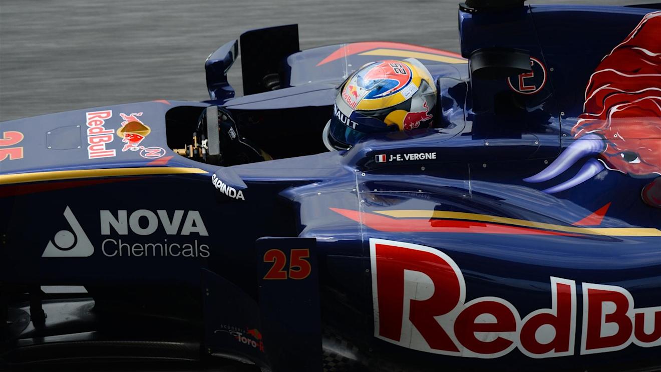 Jean-Eric Vergne (FRA) Scuderia Toro Rosso STR9. Formula One World Championship, Rd2, Malaysian Grand Prix, Practice, Sepang, Malaysia, Friday, 28 March 2014