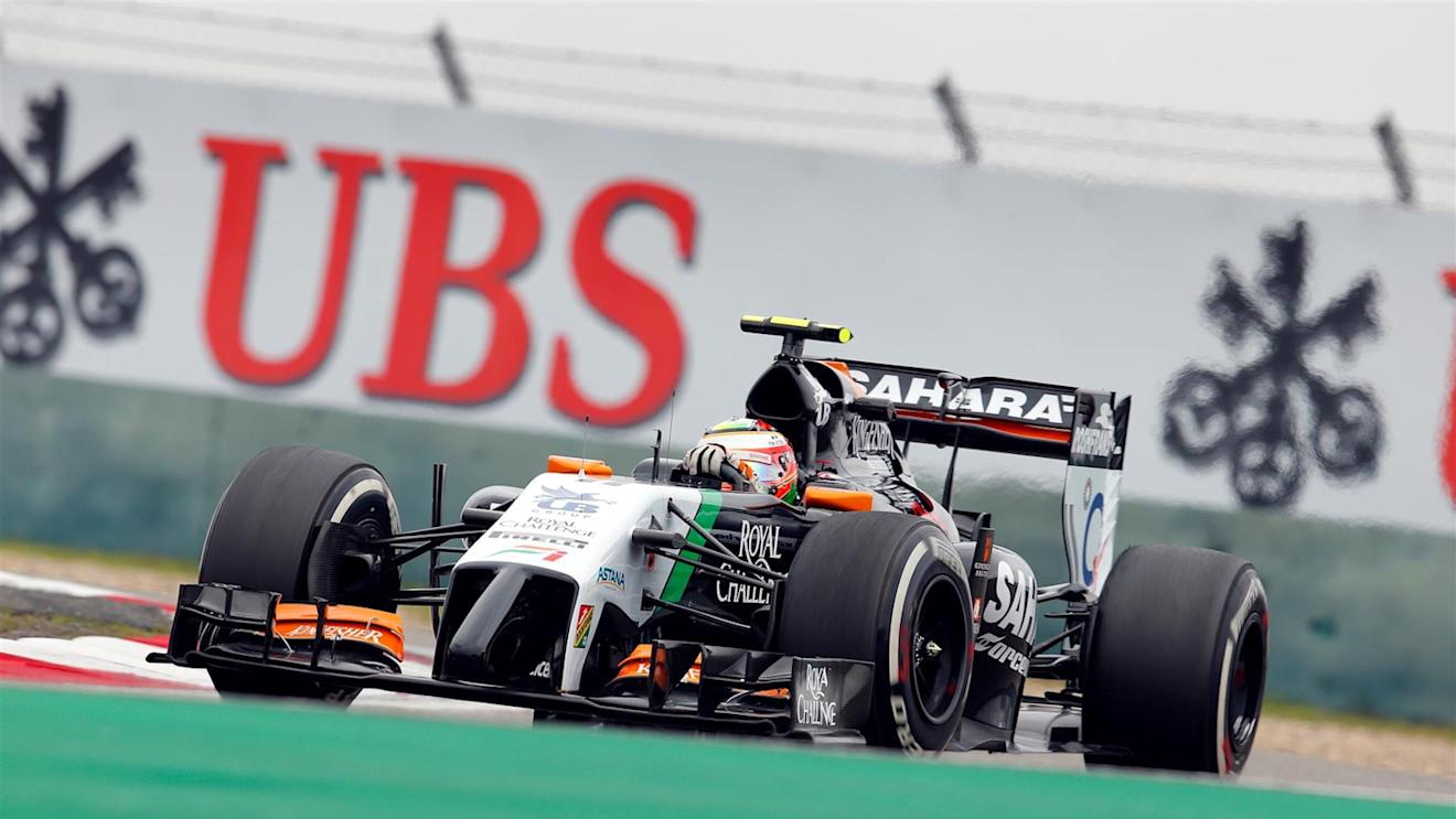 Sergio Perez (MEX) Force India VJM07. Formula One World Championship, Rd4, Chinese Grand Prix, Practice, Shanghai, China, Friday, 18 April 2014