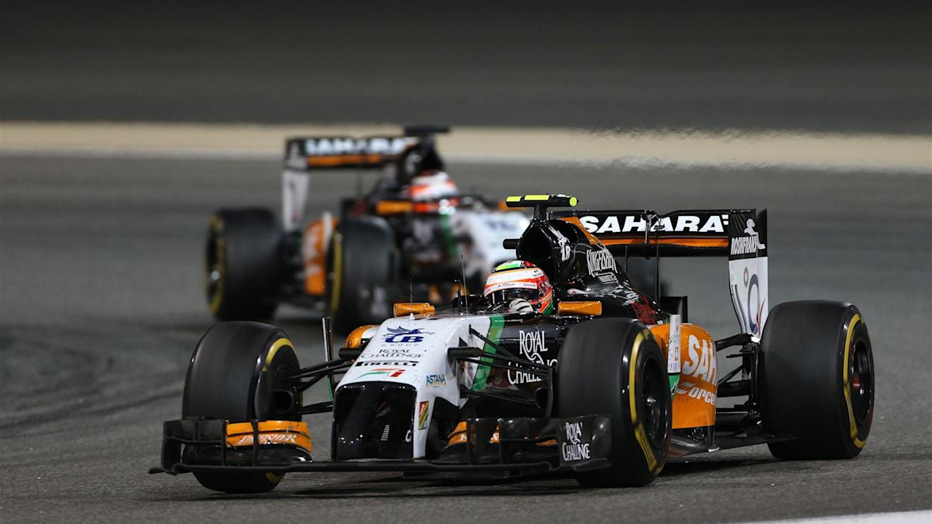 Sergio Perez (MEX) Force India VJM07. Formula One World Championship, Rd3, Bahrain Grand Prix, Race, Bahrain International Circuit, Sakhir, Bahrain, Sunday, 6 April 2014