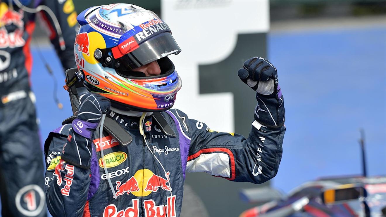 Race winner Daniel Ricciardo (AUS) Red Bull Racing celebrates in parc ferme. Formula One World Championship, Rd7, Canadian Grand Prix, Race Day, Montreal, Canada, Sunday, 8 June 2014