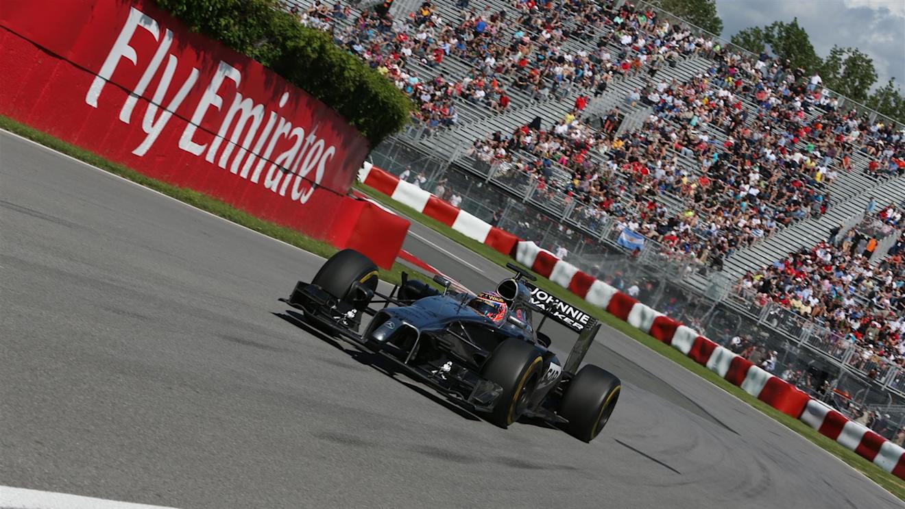 Jenson Button (GBR) McLaren MP4-29. Formula One World Championship, Rd7, Canadian Grand Prix, Practice, Montreal, Canada, Friday, 6 June 2014