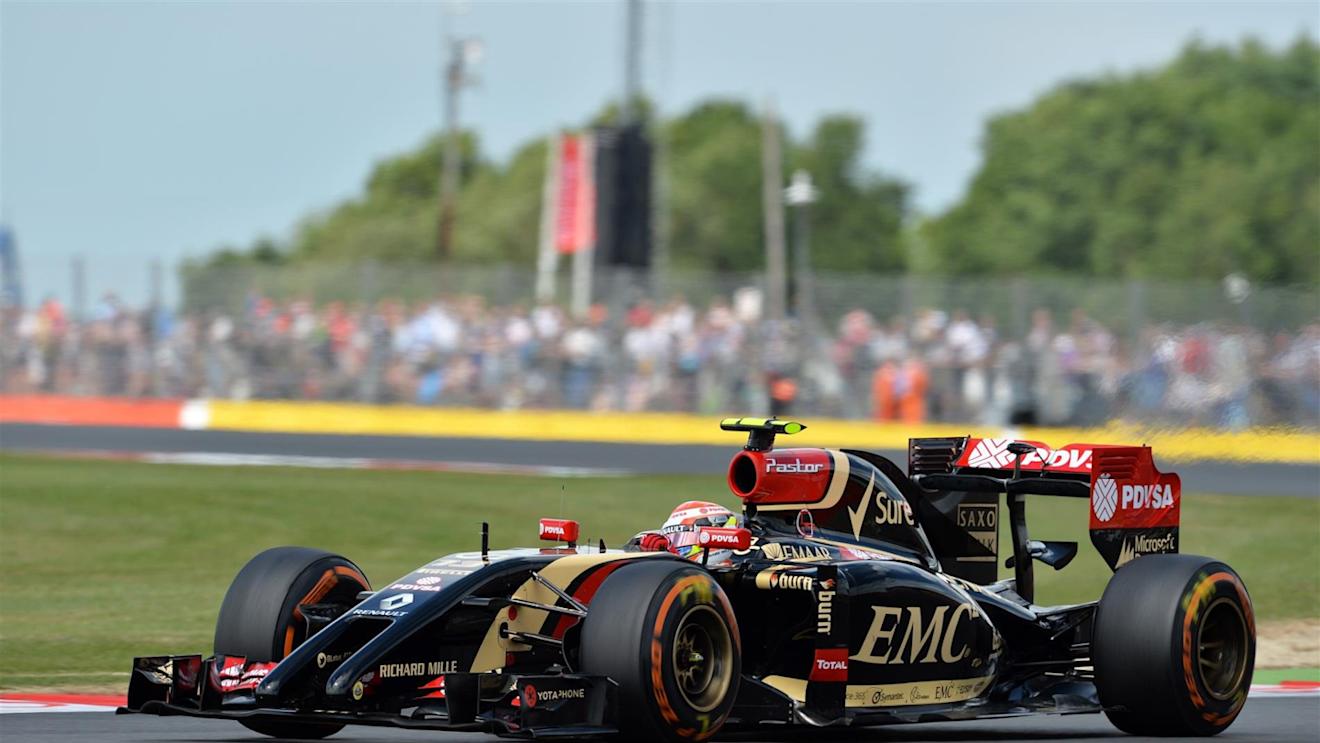 Pastor Maldonado (VEN) Lotus E22. Formula One World Championship, Rd9, British Grand Prix, Practice, Silverstone, England, Friday, 4 July 2014