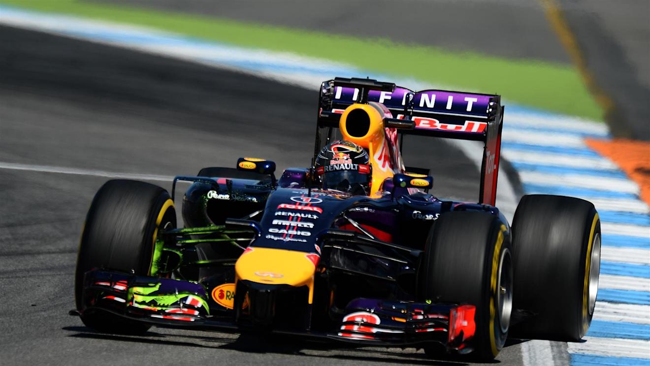 Sebastian Vettel (GER) Red Bull Racing RB10. Formula One World Championship, Rd10, German Grand Prix, Practice, Hockenheim, Germany, Friday, 18 July 2014