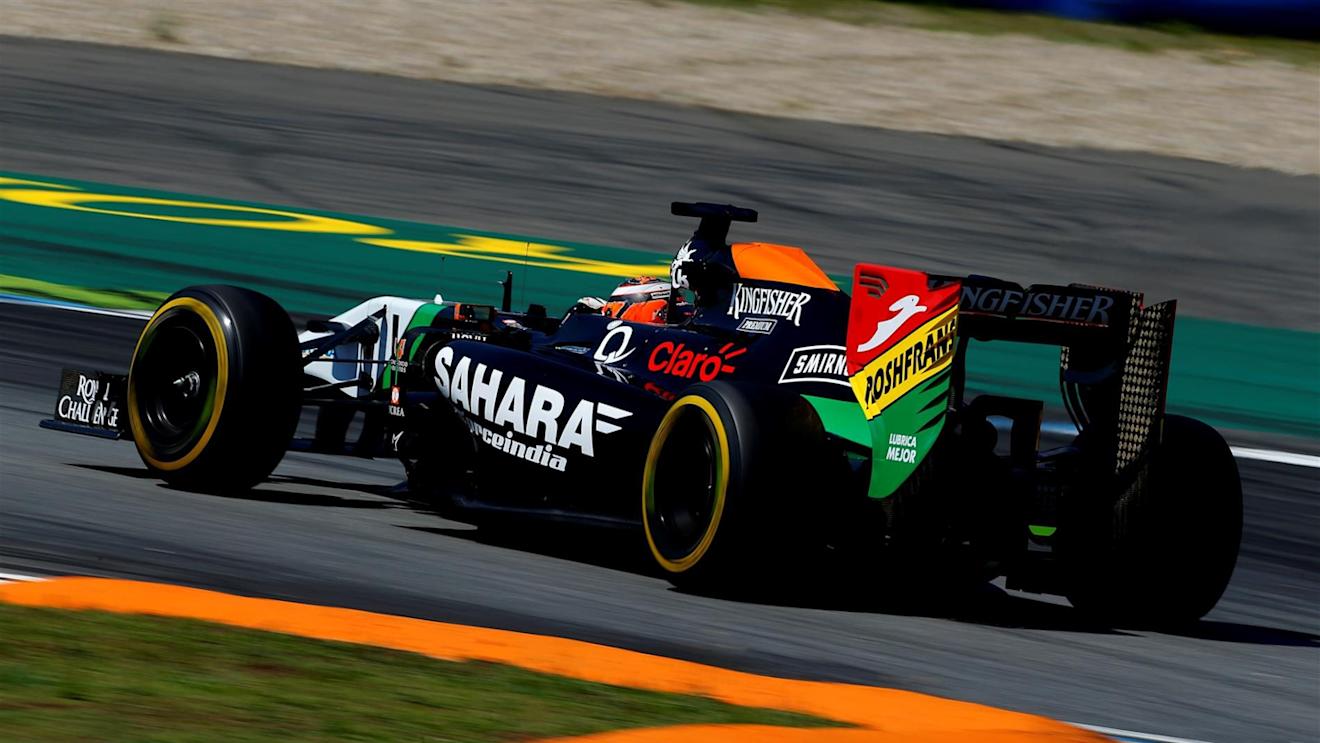 Nico Hulkenberg (GER) Force India VJM07. Formula One World Championship, Rd10, German Grand Prix, Qualifying, Hockenheim, Germany, Saturday, 19 July 2014