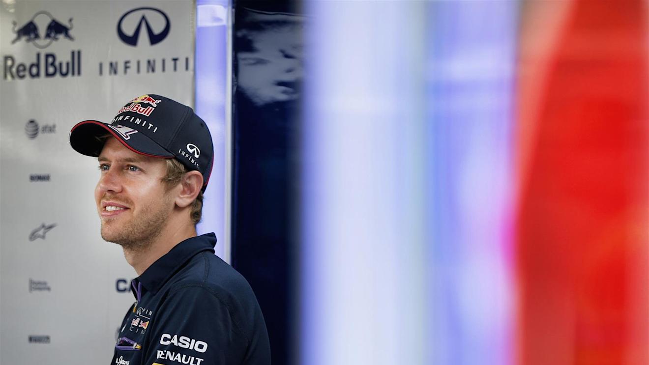 Sebastian Vettel (GER) Red Bull Racing. Formula One World Championship, Rd9, British Grand Prix, Preparations, Silverstone, England, Thursday, 3 July 2014