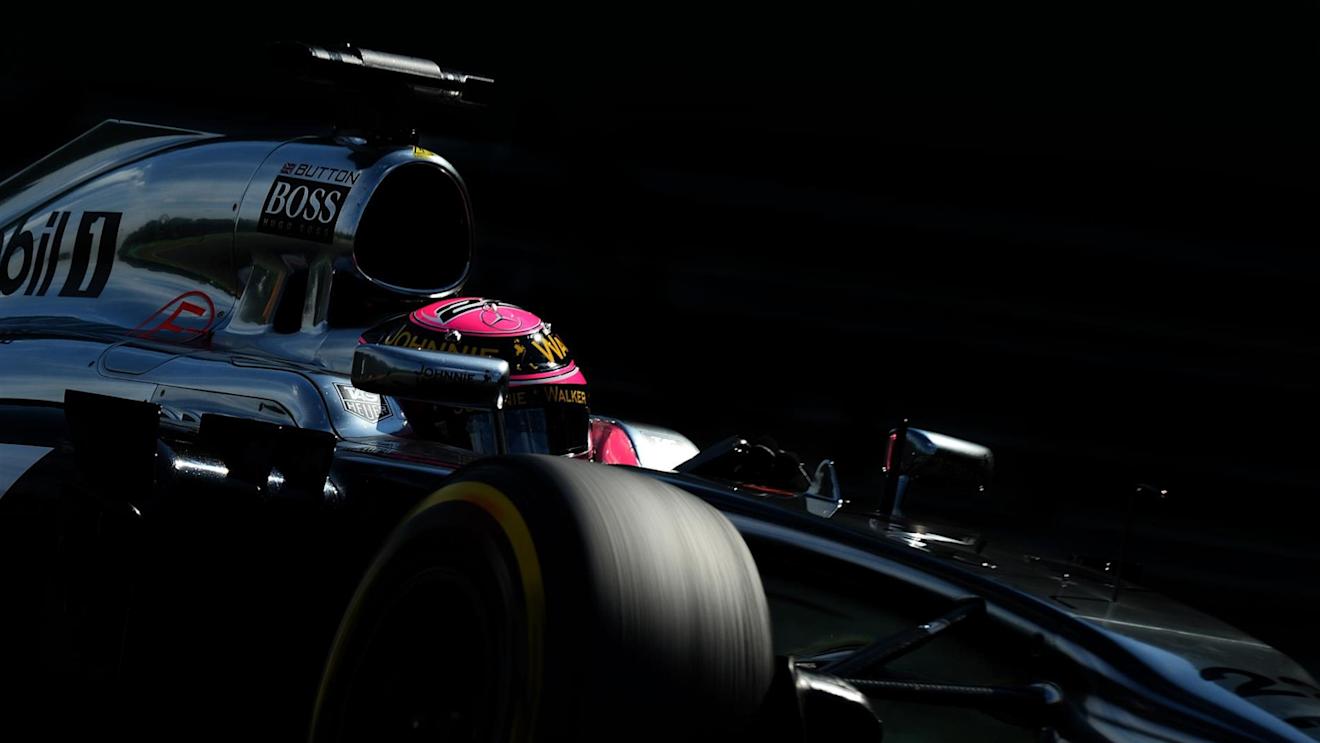 Jenson Button (GBR) McLaren MP4-29. Formula One World Championship, Rd11, Hungarian Grand Prix, Practice, Hungaroring, Hungary. Friday, 25 July 2014