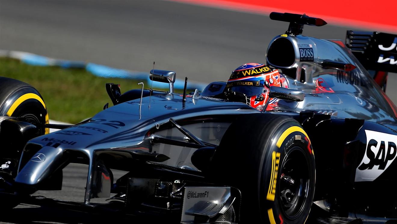 Jenson Button (GBR) McLaren MP4-29. Formula One World Championship, Rd10, German Grand Prix, Practice, Hockenheim, Germany, Friday, 18 July 2014