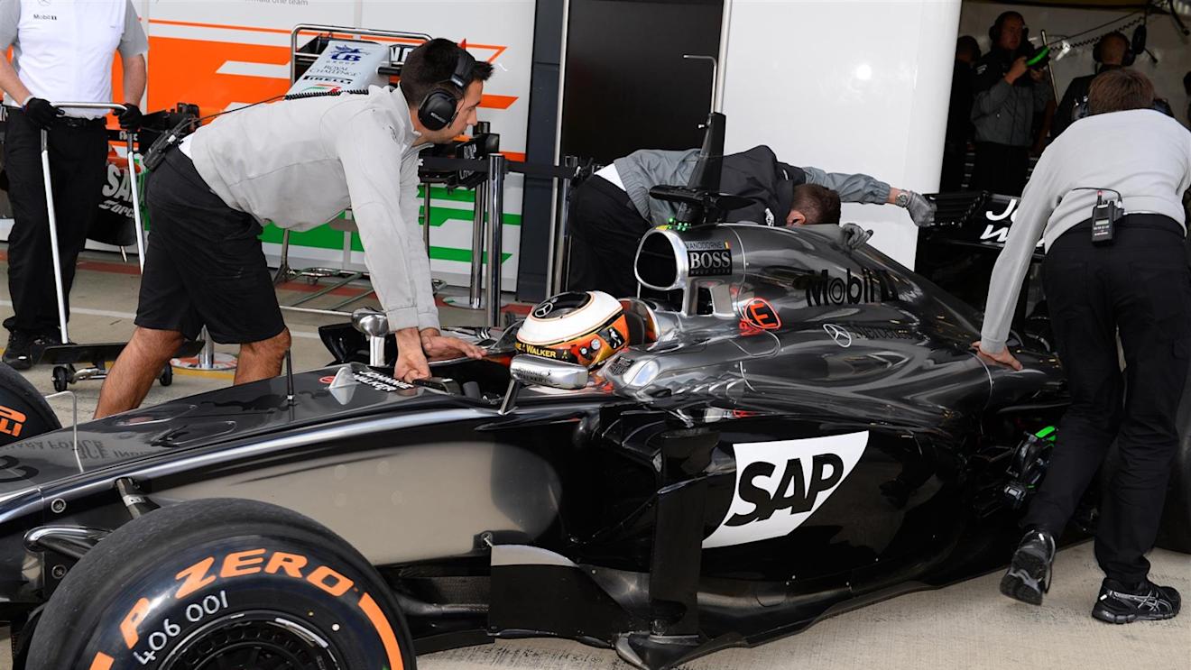 Stoffel Vandoorne (BEL) McLaren MP4-29. Formula One Testing, Silverstone, England, Day One, Tuesday, 8 July 2014