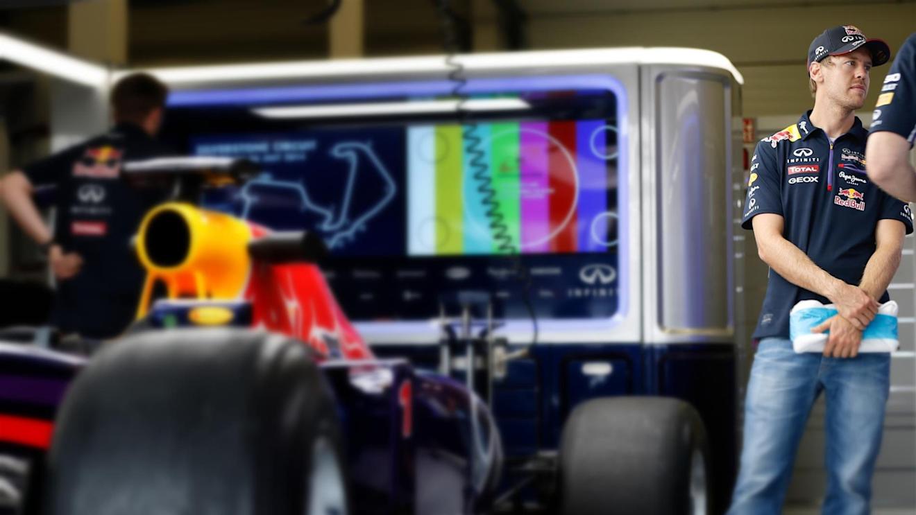Sebastian Vettel (GER) Red Bull Racing. Formula One World Championship, Rd9, British Grand Prix, Preparations, Silverstone, England, Thursday, 3 July 2014