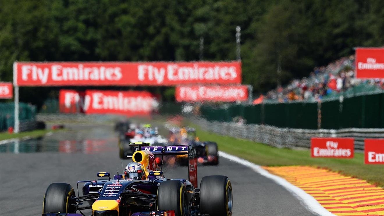 Race winner Daniel Ricciardo (AUS) Red Bull Racing RB10. Formula One World Championship, Rd12, Belgian Grand Prix, Race Day, Spa-Francorchamps, Belgium, Sunday, 24 August 2014