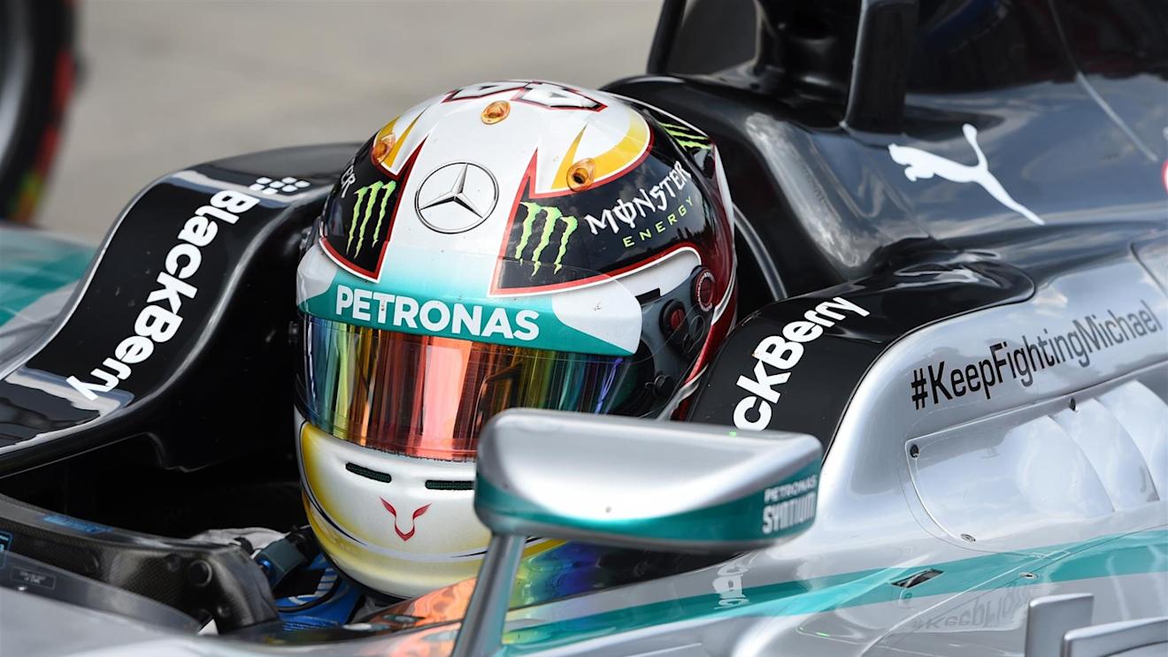 Lewis Hamilton (GBR) Mercedes AMG F1 in parc ferme. Formula One World Championship, Rd8, Austrian Grand Prix, Qualifying, Spielberg, Austria, Saturday, 21 June 2014