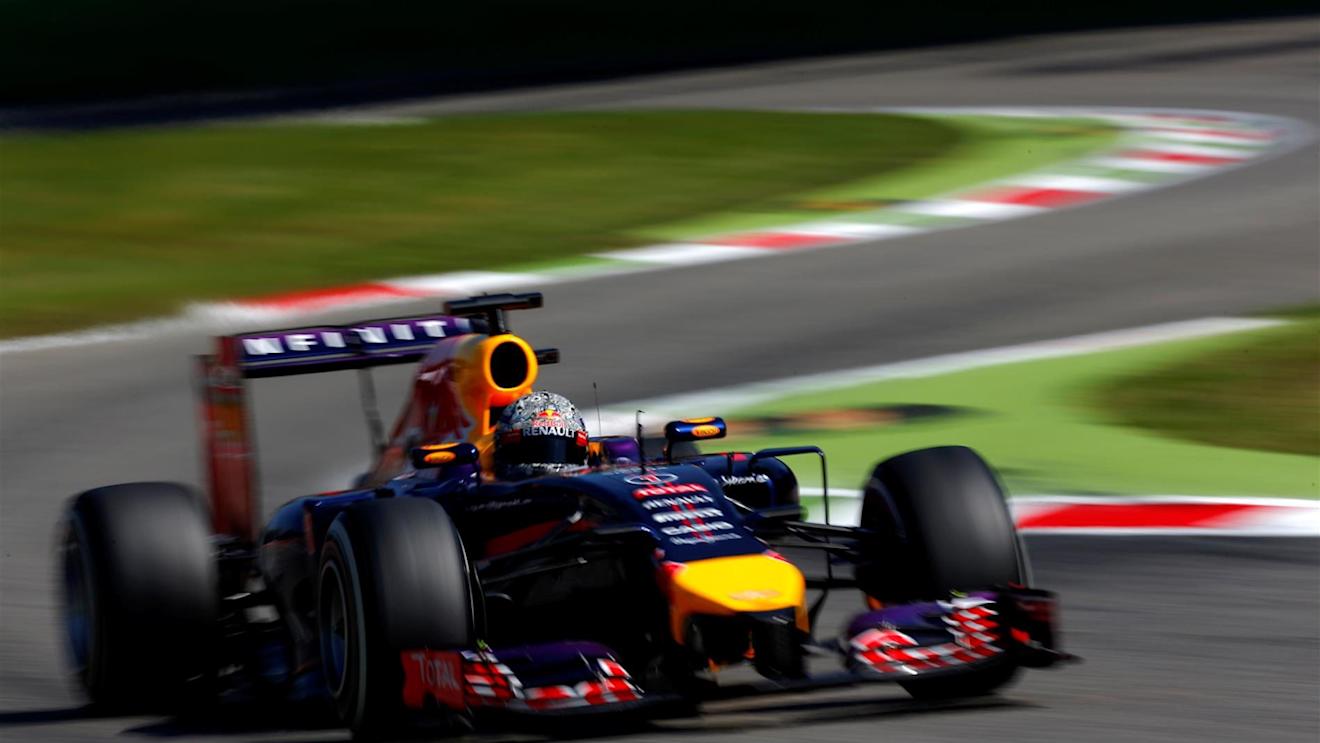 Sebastian Vettel (GER) Red Bull Racing RB10. Formula One World Championship, Rd13, Italian Grand Prix, Monza, Italy, Qualifying, Saturday, 6 September 2014
