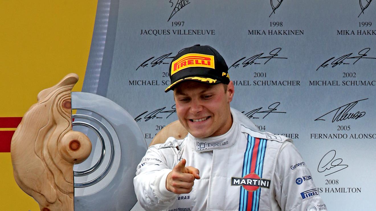 Valtteri Bottas (FIN) Williams celebrates on the podium.
Formula One World Championship, Rd8, Austrian Grand Prix, Race, Spielberg, Austria, Sunday 22 June 2014.