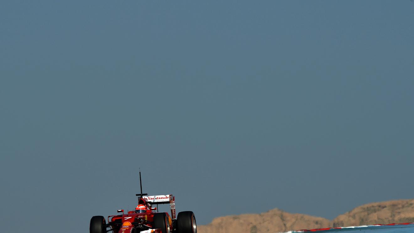 Kimi Raikkonen (FIN) Ferrari F14 T. Formula One Testing, Day Three, Bahrain International Circuit, Sakhir, Bahrain, Friday, 21 February 2014 © Sutton Images. No reproduction without permission