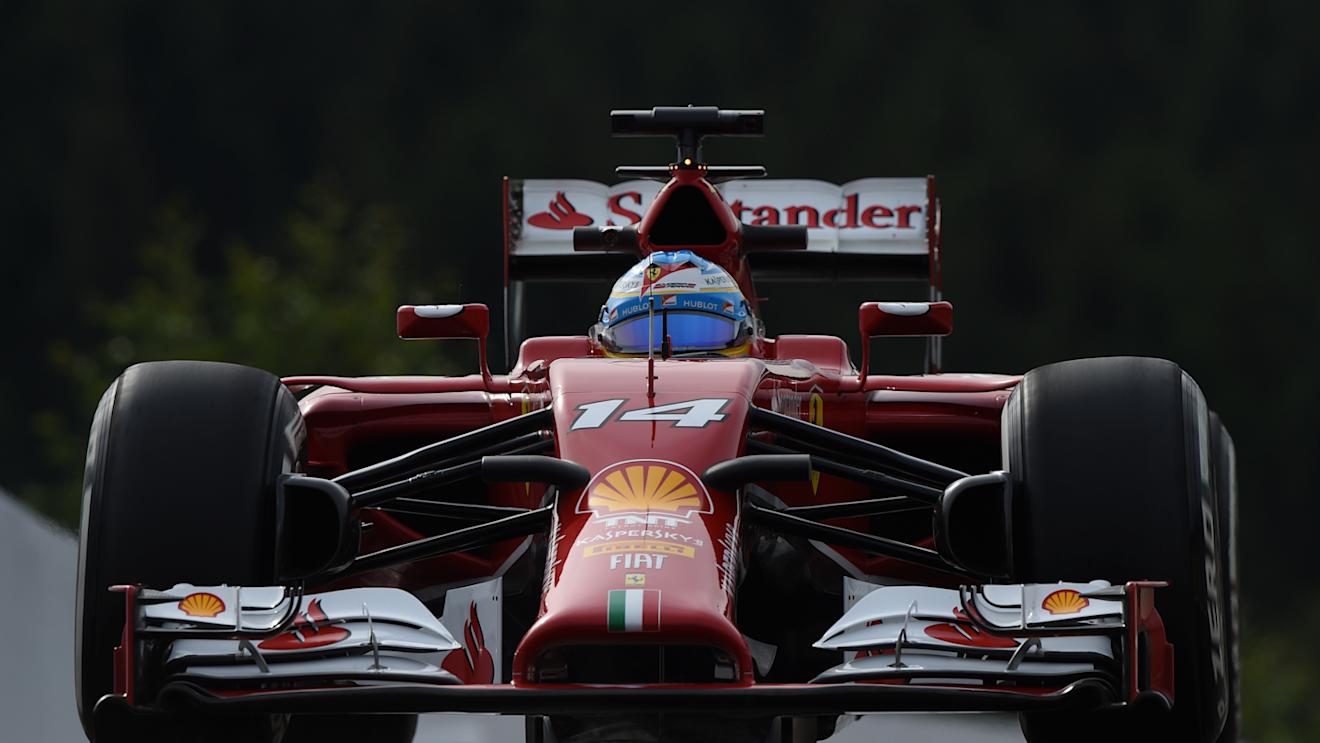 Fernando Alonso (ESP) Ferrari F14 T.
Formula One World Championship, Rd12, Belgian Grand Prix, Practice, Spa-Francorchamps, Belgium, Friday 22 August 2014. © Sutton Motorsport Images