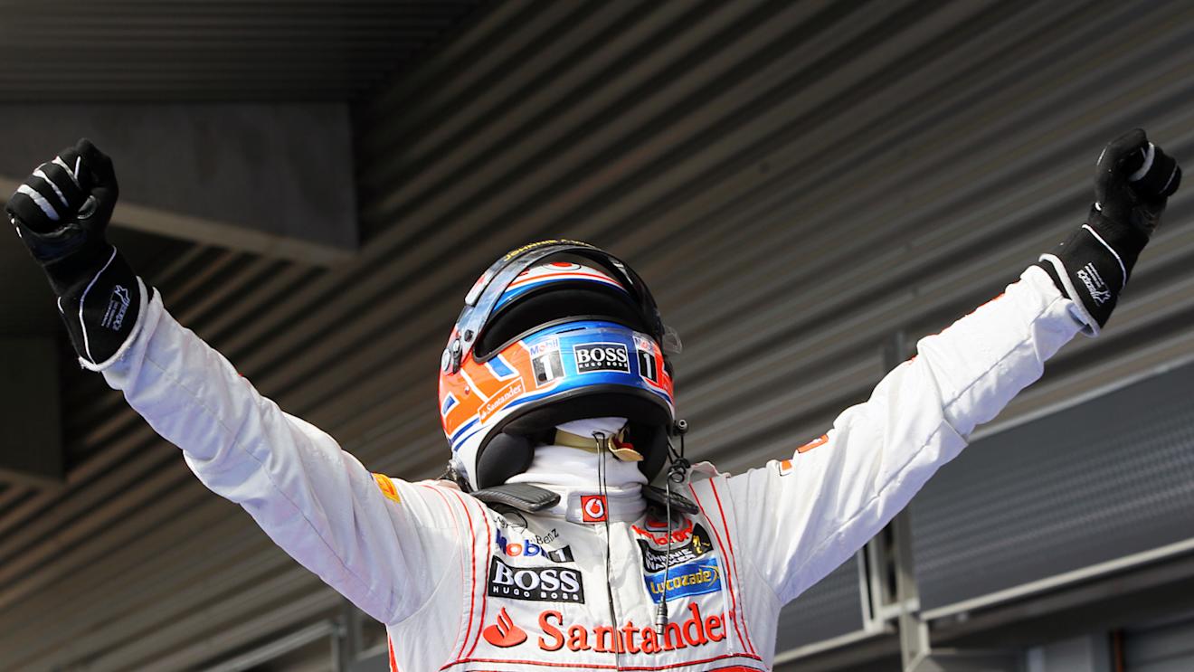 Race winner Jenson Button (GBR) McLaren celebrates in parc ferme.
Formula One World Championship, Rd12, Belgian Grand Prix, Race, Spa-Francorchamps, Belgium, Sunday 2 September 2012. © Sutton Motorsport Images