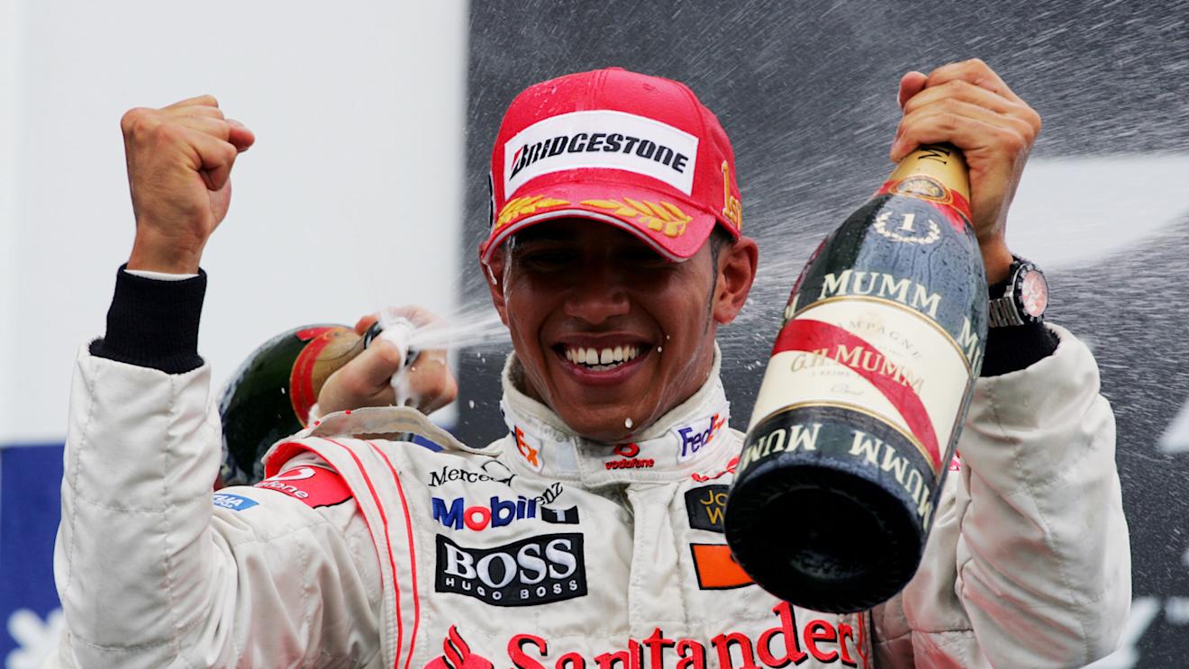 Race winner Lewis Hamilton (GBR) McLaren celebrates on the podium.
Formula One World Championship, Rd 6, Canadian Grand Prix, Race, Montreal, Canada, Sunday 10 June 2007.
