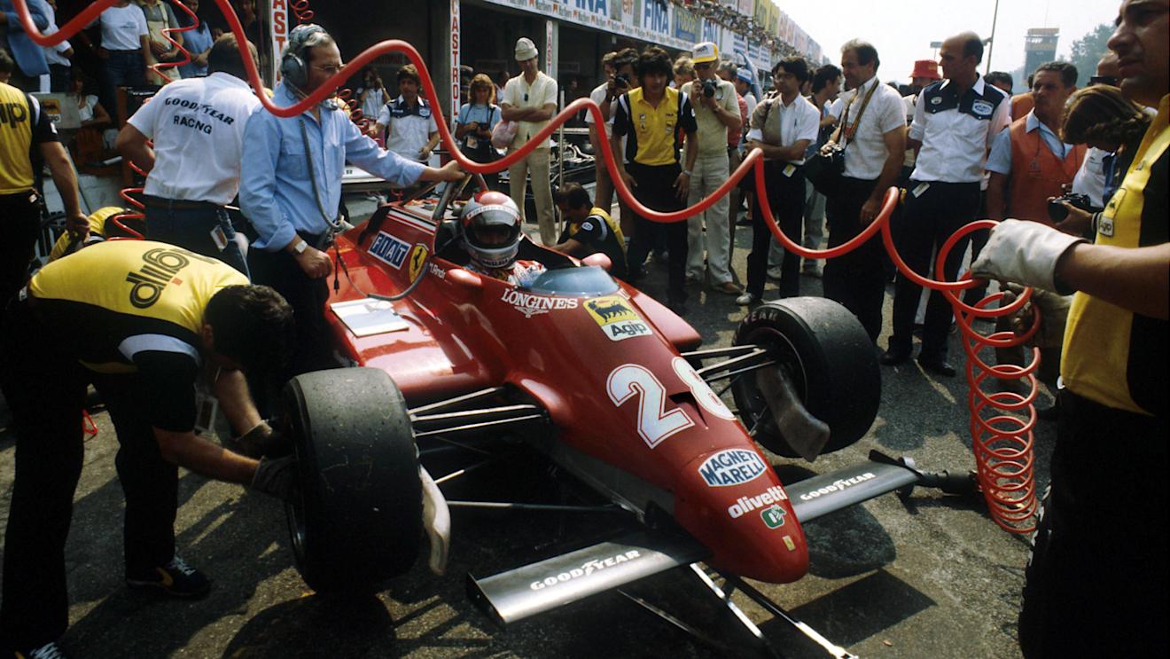 Mario Andretti (USA) Ferrari 126CK, 3rd place.
Italian Grand Prix, Monza, 12 September 1982. © Sutton Motorsport Images