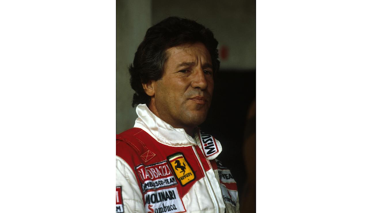 Mario Andretti was 42 years old when he drove for Ferrari at the 1982 Italian Grand Prix at Monza. © Sutton Motorsport Images