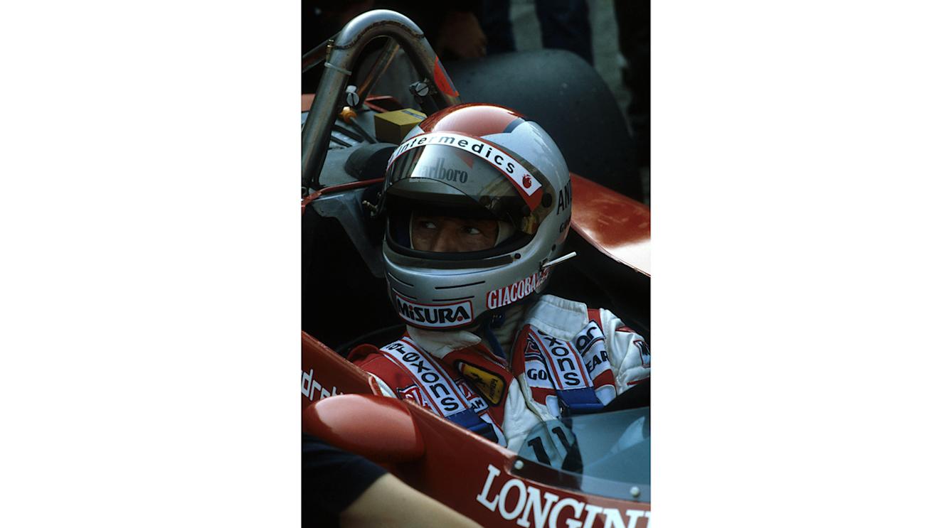 Mario Andretti (USA) Ferrari 126C2, 3rd place. Formula One World Championship, Italian Grand Prix, Monza, 12 September 1982. © Sutton Motorsport Images