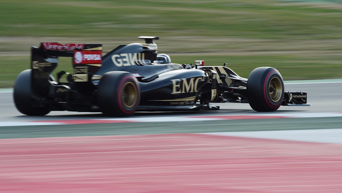Romain Grosjean (FRA) Lotus E23 Hybrid at Formula One Testing, Day Three, Barcelona, Spain, 28 February 2015.