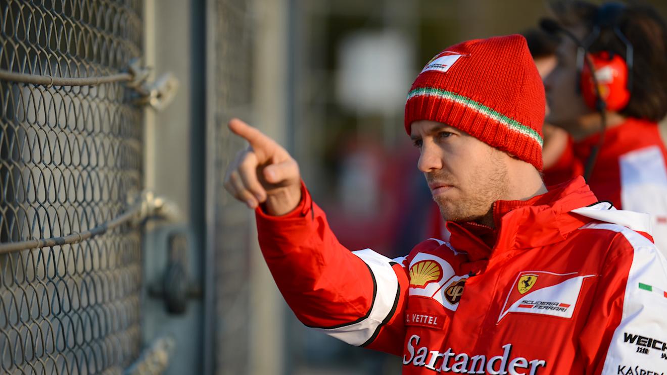 Sebastian Vettel (GER) Ferrari at Formula One Testing, Day Two, Barcelona, Spain, 20 February 2015.