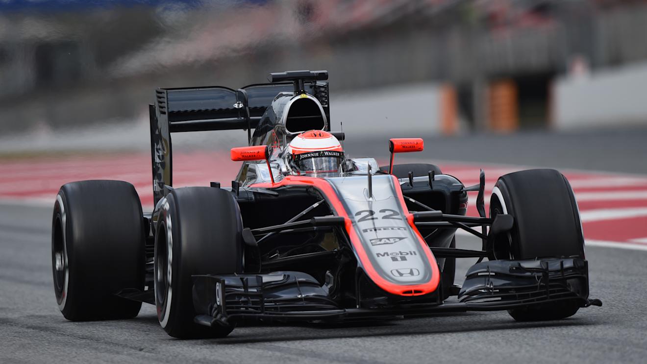 Jenson Button (GBR) McLaren MP4-30  at Formula One Testing, Day Three, Barcelona, Spain, 21 February 2015.