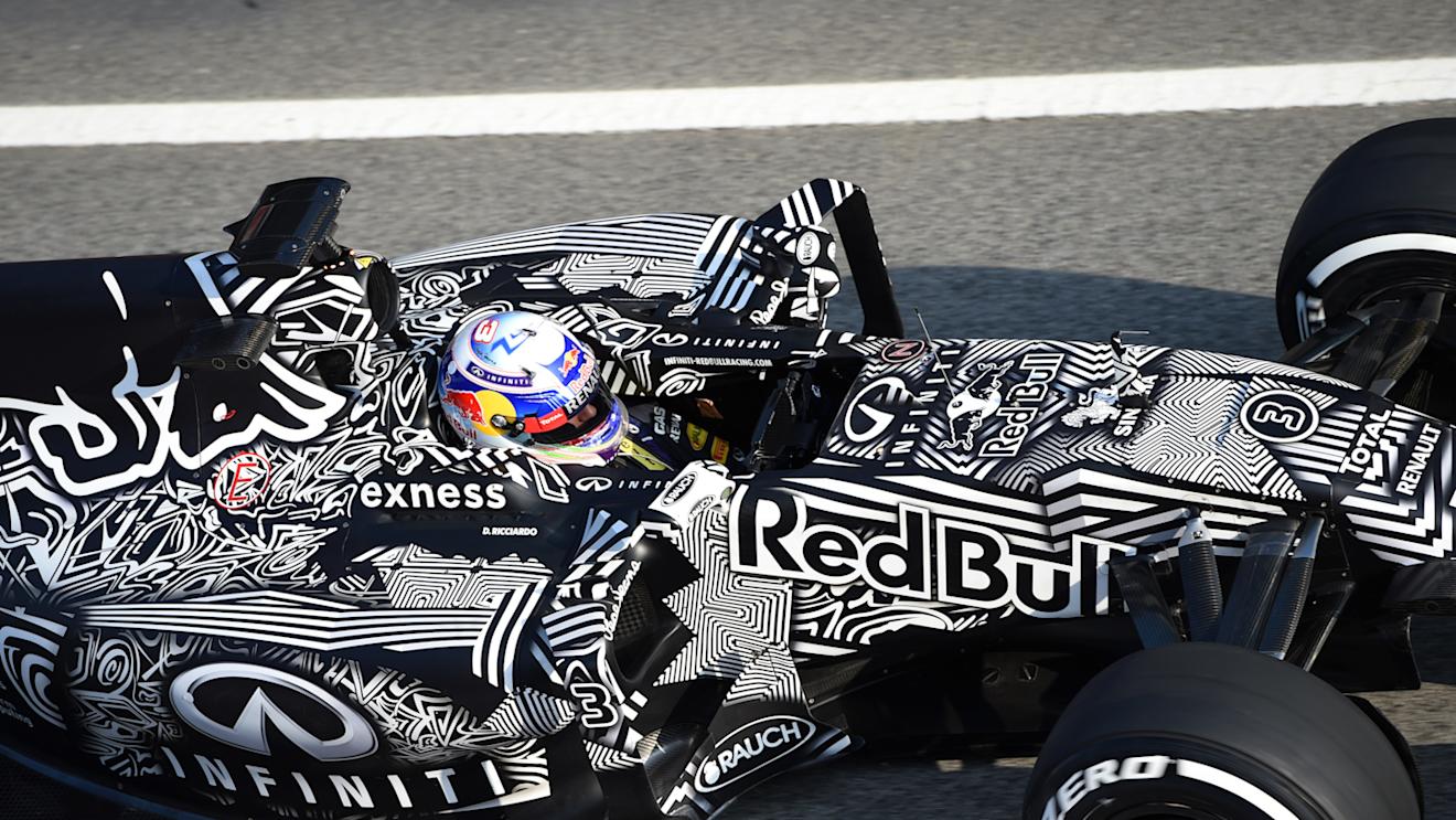 Daniel Ricciardo (AUS) Red Bull Racing RB11 at Formula One Testing, Day One, Barcelona, Spain, 19 February 2015.
