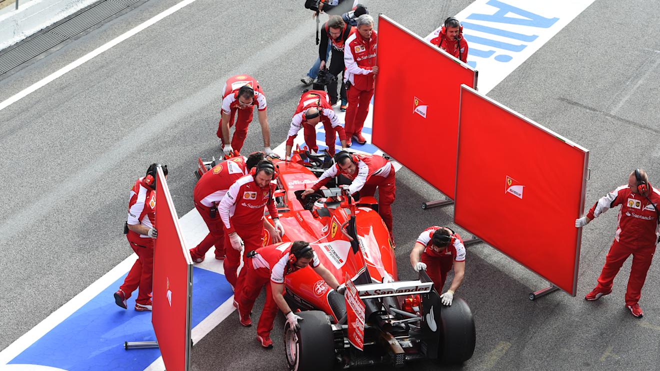 Kimi Raikkonen (FIN) Ferrari at Formula One Testing, Day One, Barcelona, Spain, 26 February 2015.